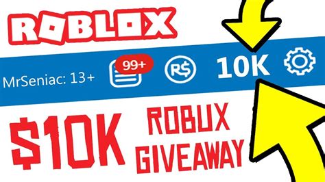 10k Robux Giveaway Free Robux 2019 Glitch