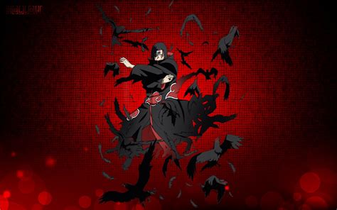 Wallpaper Illustration Anime Boys Red Raven Naruto Shippuuden