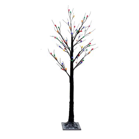 5 Ft Pre Lit Twig Slim Artificial Christmas Tree With 64 Constant Warm
