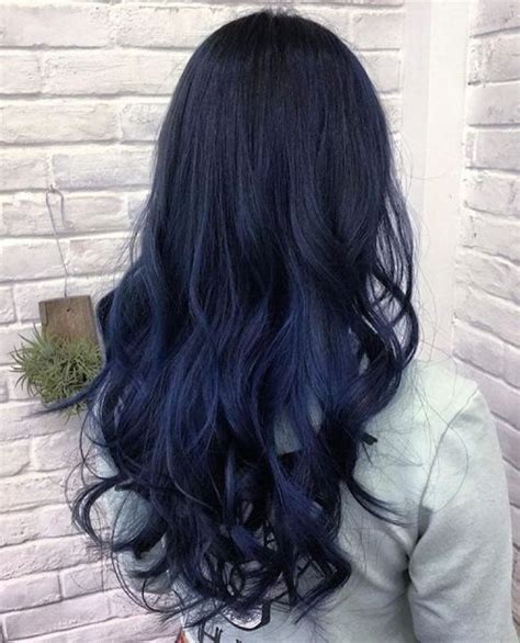 20 dark blue hairstyles that will brighten up your look hair color blue midnight blue hair