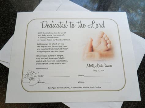 Baby Dedication Certificate Templates Free