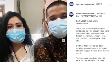 Terbongkar Pakai Plat Palsu Dinas TNI Wanita Viral Pamer Mobil Minta Maaf
