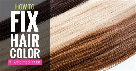 What happened makes no sense. Simple Ways to Fix Hair Color That's Too Dark - Savvy ...