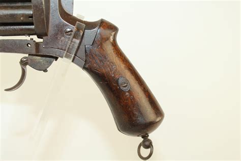 Eugene Casimir Lefaucheux French Paris Revolver 20 Shot Antique Firearm