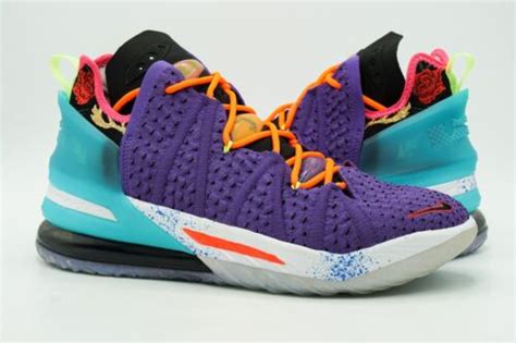 Nike Lebron 18 New Size 105 Best 10 18 Psychic Purple Multi Color