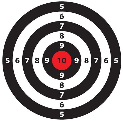 5 different shooting targets