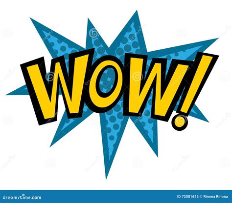 Wow Text Pop Art Vector Bubble Cloud Pop Art Splash Wow And Cloud