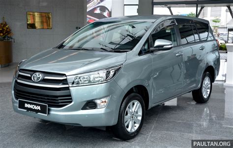 Mind you that innova chassis is quite heavy. New Toyota Innova launched in Malaysia, from RM106k - 7 ...