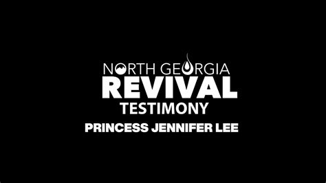Testimony Princess Jennifer Lee Youtube