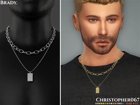 Brady Necklace Christopher067 The Sims 4 Catalog