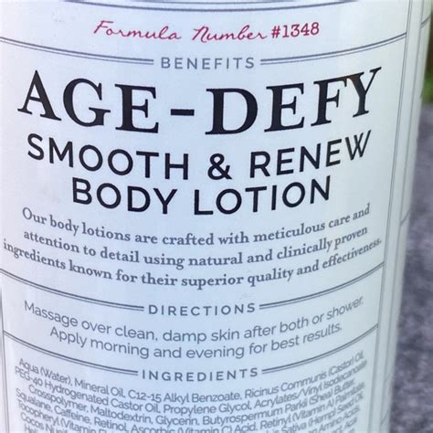 Rosen Apothecary Bath And Body 5 For 3agedefy Smooth Renew Body