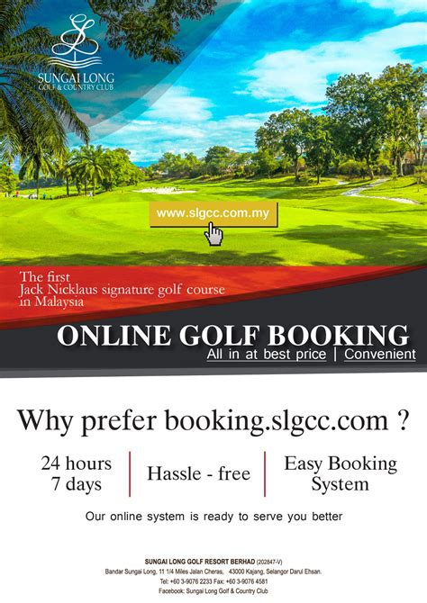 Firefly airlines malaysia online booking. Sungai Long Golf & Country Club (SLGCC) - Online booking ...