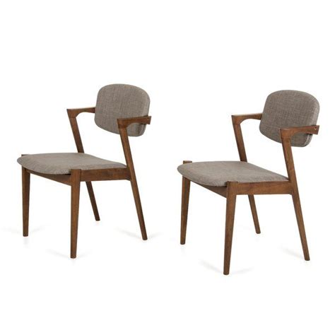 The Virgil Side Chair Is Constructed In Solid Rubber Wood With A Walnut