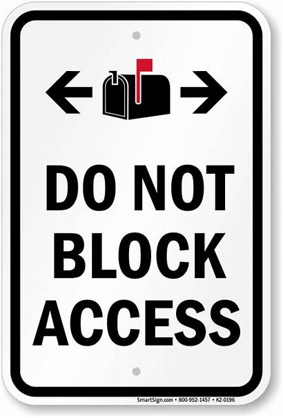 Block Mailbox Signs Myparkingsign Access