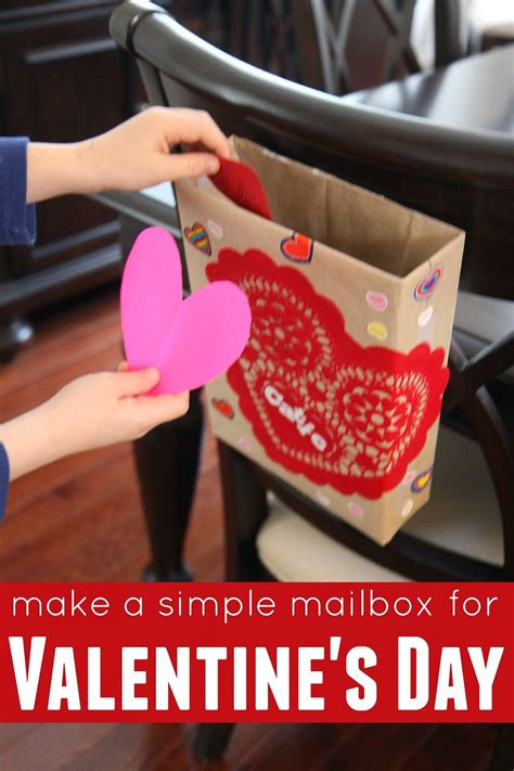 Cereal Box Valentines Mailbox Craft For Preschoolers Red Ted Art