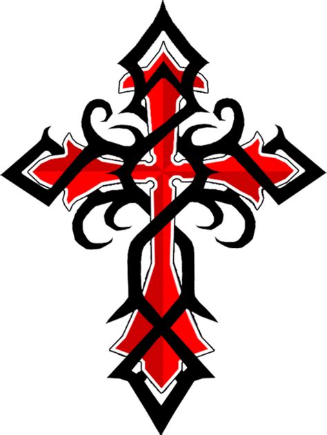Tattoos Of Tribal Cross Black Red Celtic Cross Tattoos ~