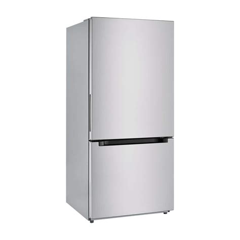 Vissani Cu Ft Bottom Freezer Refrigerator In Stainless Steel