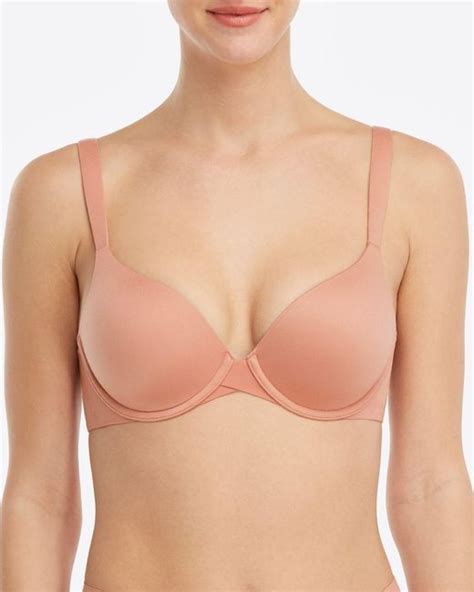 Spanx Synthetic Pillow Cup Signature Full Coverage Bra In Bronze Blush