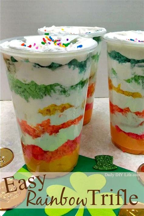 Easy Rainbow Trifle! A St. Patrick's Day Treat | Recipe ...