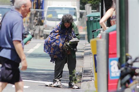 Vagrant Back To Peeing In The Streets After Hospital Release