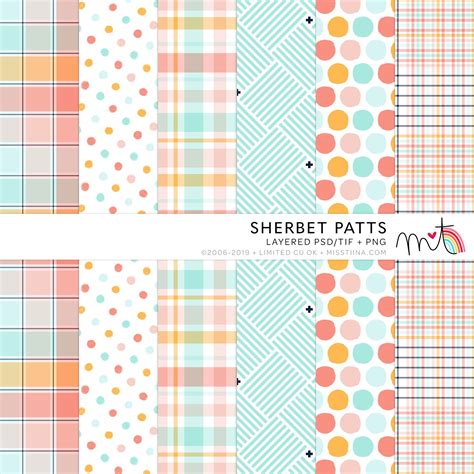 Sherbet Patts ·cu· Miss Tiina Background Paper Pattern Background
