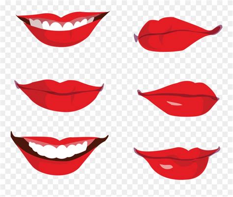 Smile Lips Vector Png Clipart 1211109 Pinclipart