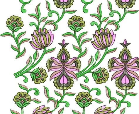 Embdesigntube All Over Border Embroidery Designs Free Download