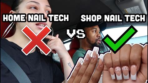 home nail techs vs salon nail techs nail tech vlog the nail couple youtube