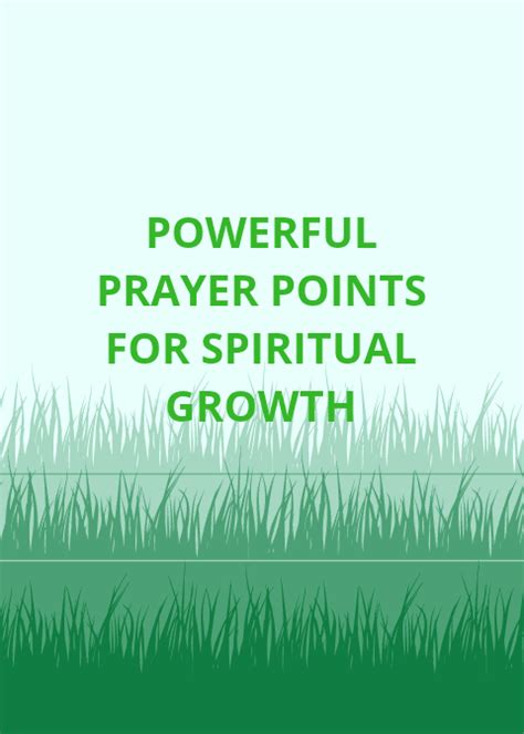 Powerful Prayer Points For Spiritual Growth Everyday Prayer Guide