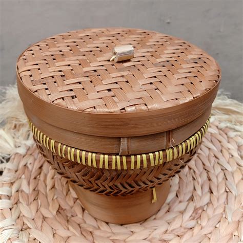 Bakul / Ceting / Wakul / Tempat Nasi / Tempat Nasi Anyaman Bambu 20 cm