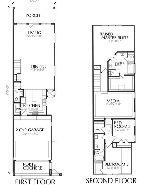 2 Story Townhouse Floor Plans With Garage Floor Roma