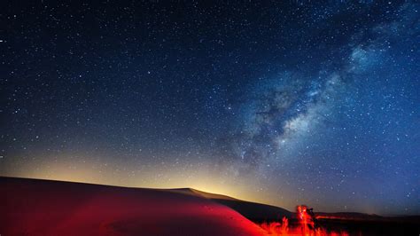Landscape Sky Starry Night Milky Way Wallpapers Hd