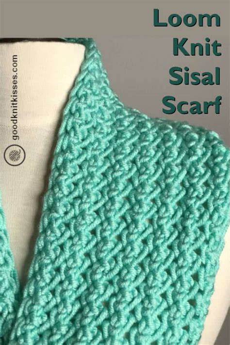 Be inspired by more loom scarf knitting patterns. Loom Knit Sisal Scarf | GoodKnit Kisses