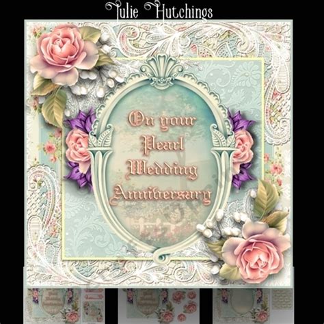 On Your Pearl Wedding Anniversary Card Kit Cup888613