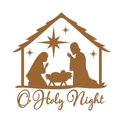 Download O Holly Night Svg Cuttable Designs