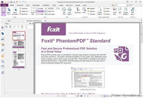 Choose tools > organize pages. or, select organize pages from the right pane. Foxit PhantomPDF Standard 7.2.2.929 Free download