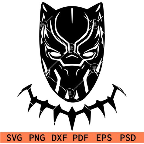 Black Panther Head Svg Wakanda Head Svg Black Panther Mask Svg Svg