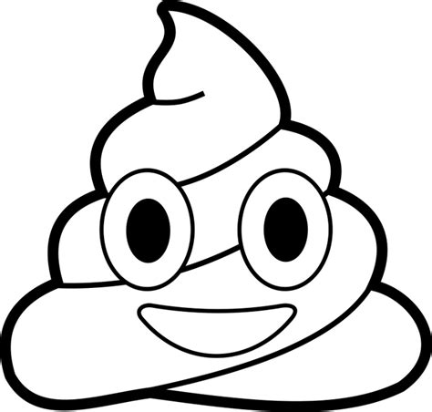 Emoji Poop Coloring Sheets Sketch Coloring Page