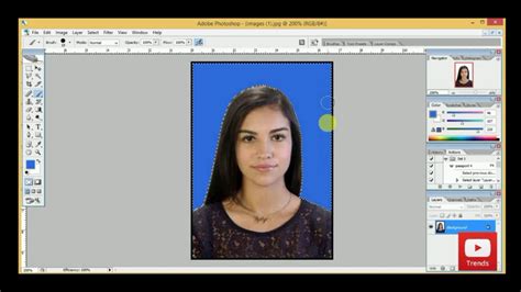 I have a passport picture in which the background is light brown. how to change background color in passport size photo ...
