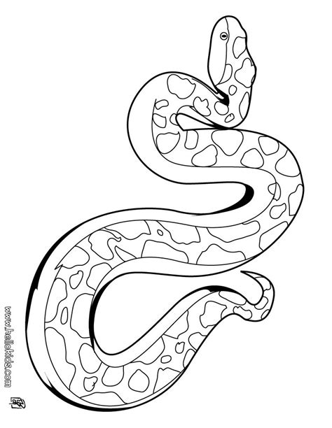 Snake Coloring Pages Colouring Color Kids Printable Print Sketch