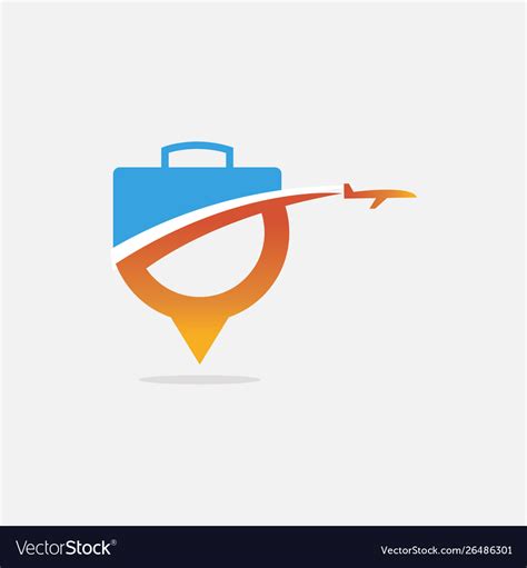 Creative Travel Logo Design Image Template Vector Image