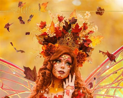 Autumn Goddess Headdress Autumn Fairy Crown Fall Fairy Etsy
