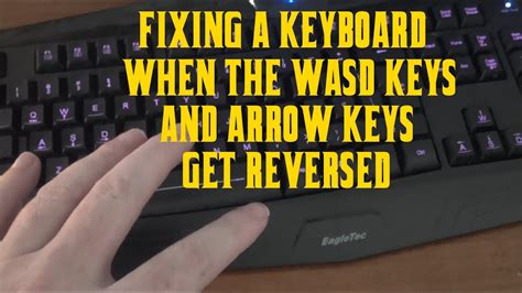 How To Fix A Keyboard When The Wasd Keys And Arrow Keys Get Flipped Youtube