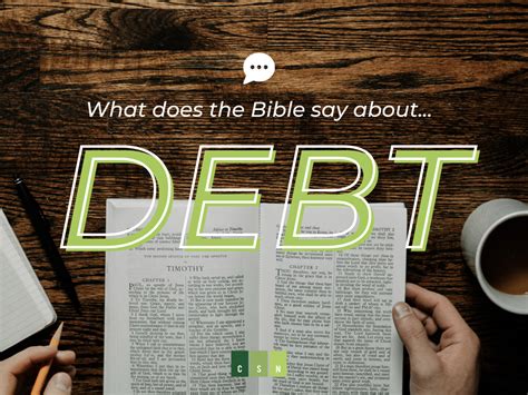 What Does The Bible Say About Debt — Christian Stewardship Network