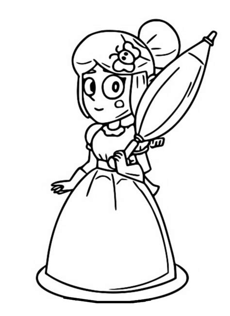 Piper From Brawl Stars Coloring Pages Print For Free