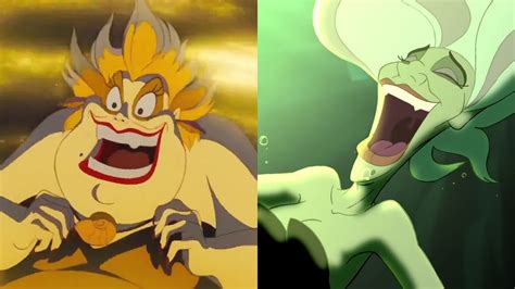 Ursula And Morgana Evil Laugh Comparison Youtube