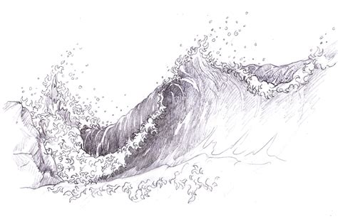 Japanese Wave Sketch At Explore Collection Of