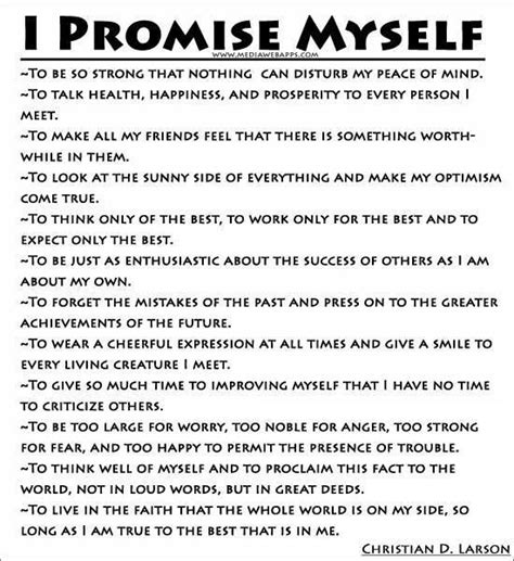 The Promises You Keep To Yourself Are Some Of The Most Important Its