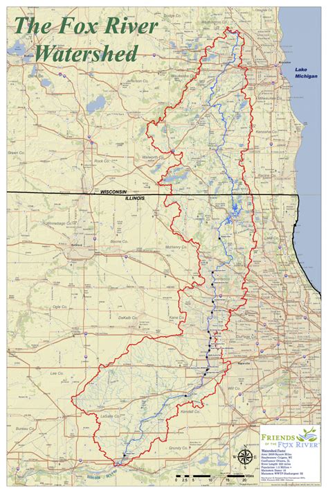 Maps Navigate The Fox River Watershed Friends Of The Fox River