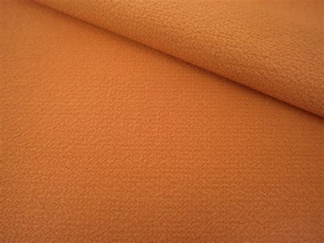 Italian Wool Double Crepe In Pumpkin Bandj Fabrics